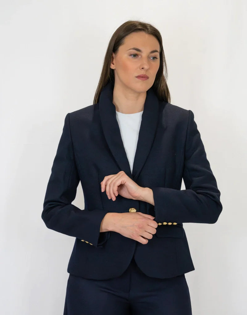 Olivia blazer navy barathea