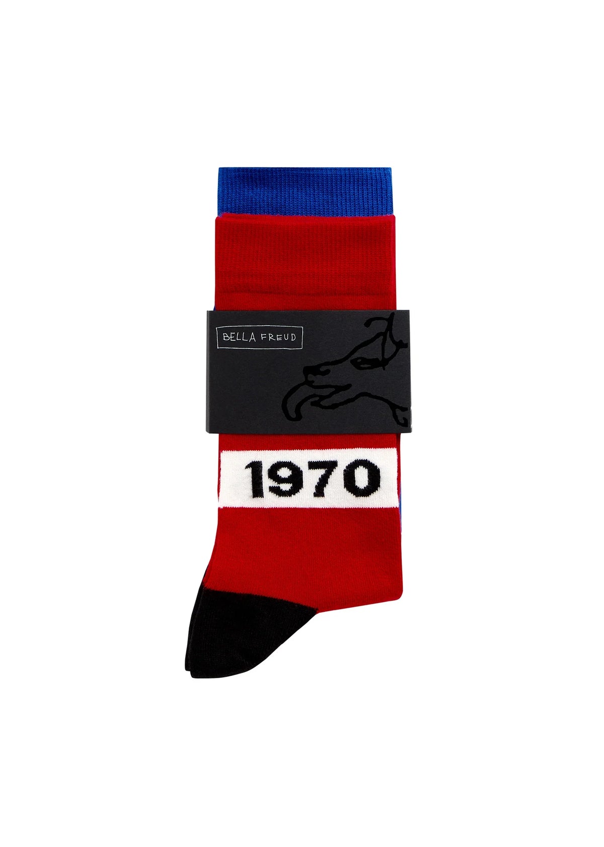 1970 socks set - red & blue Socks Bella Freud