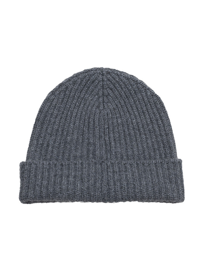 Alex beanie cashmere knitted hat - ash grey Hats BEGGXCO