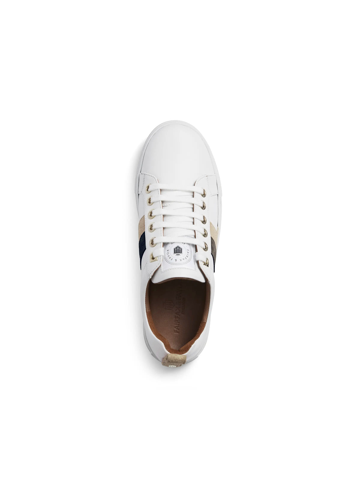 Alexandra leather trainer - neutral tri colour Trainers