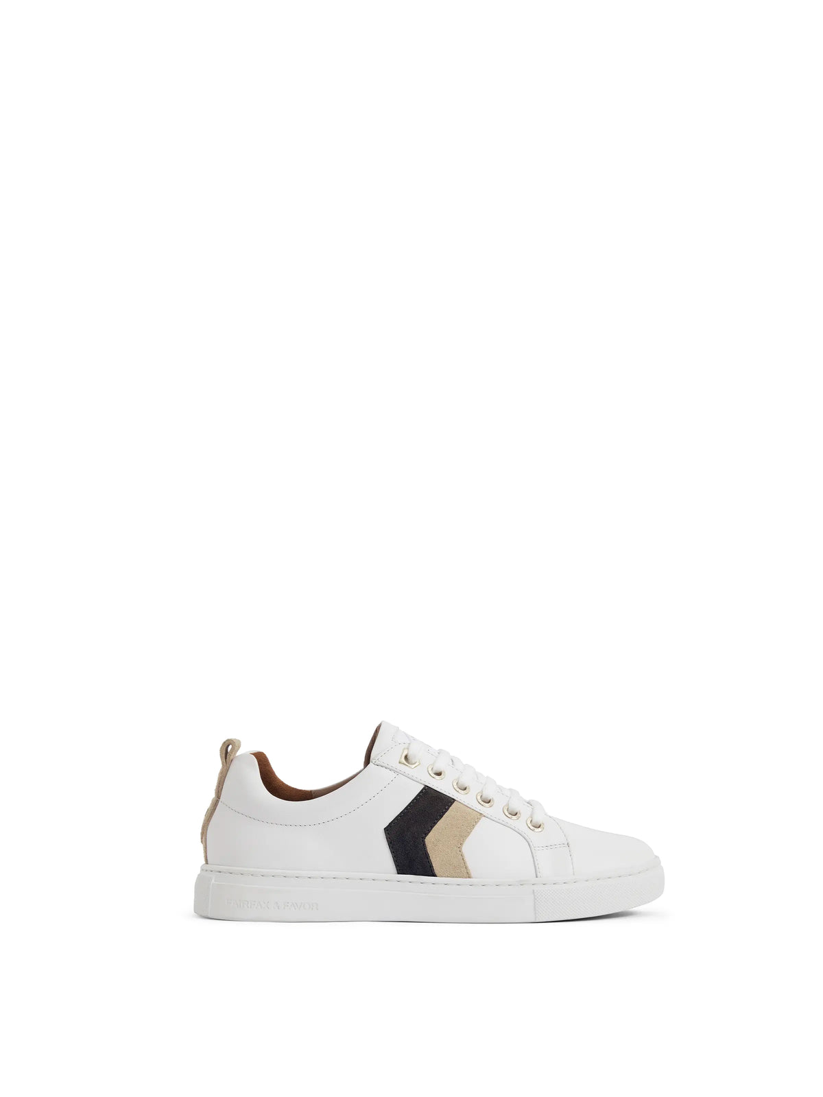 Alexandra leather trainer - neutral tri colour Trainers