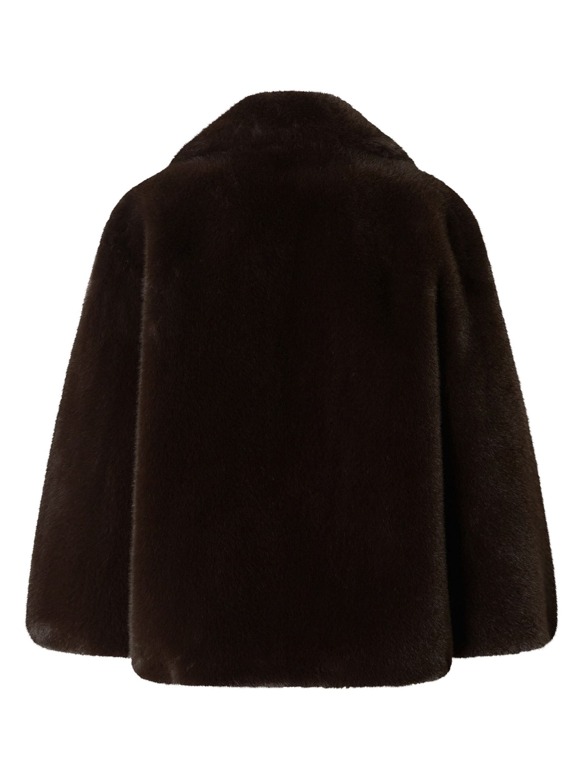 Alighieri faux fur coat - black coffee jackets PINKO