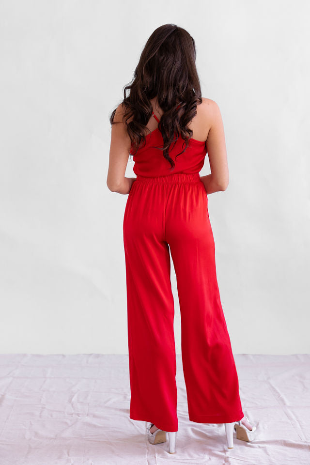 Amalfi pants - scarlet Trousers Silk95Five