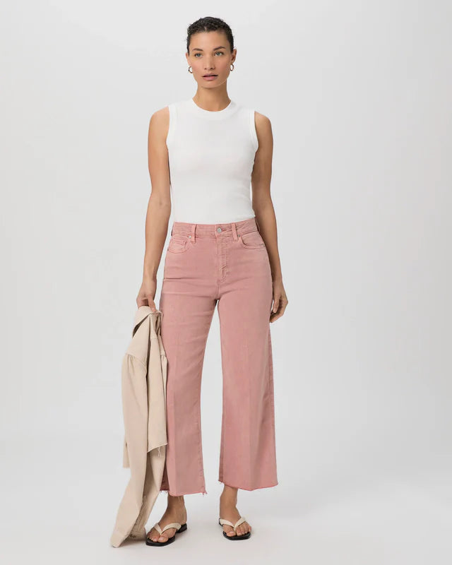 Anessa wide leg jean - vintage rose tint Jeans Paige