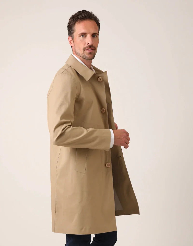 Article 14 men’s overcoat - fawn Outerwear HANCOCK