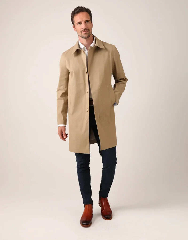 Article 14 men’s overcoat - fawn Outerwear HANCOCK