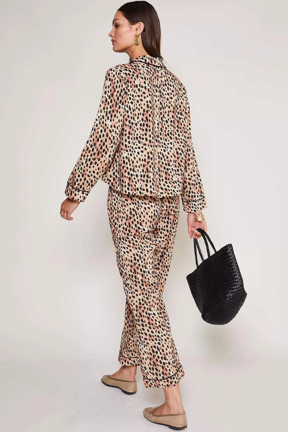 Austin loungewear set - leopard fields brown Loungewear RIXO