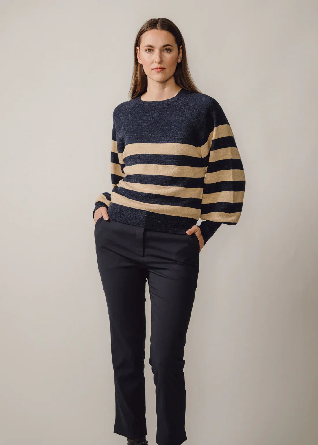 Ada jumper - navy / off white Jumpers BEIRA