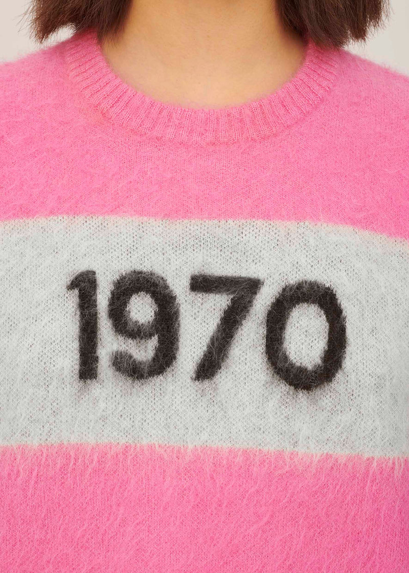 Bella freud 1970 mohair jumper - flamingo pink Knitwear