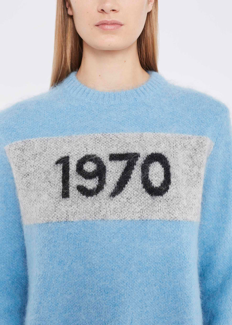 Bella freud 1970 mohair jumper - sky blue Knitwear Bella