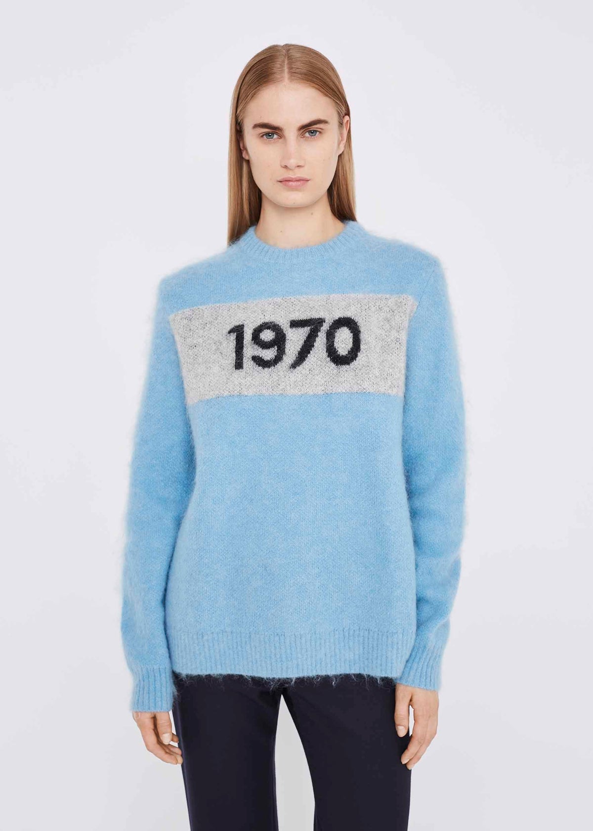 Bella freud 1970 mohair jumper - sky blue Knitwear Bella