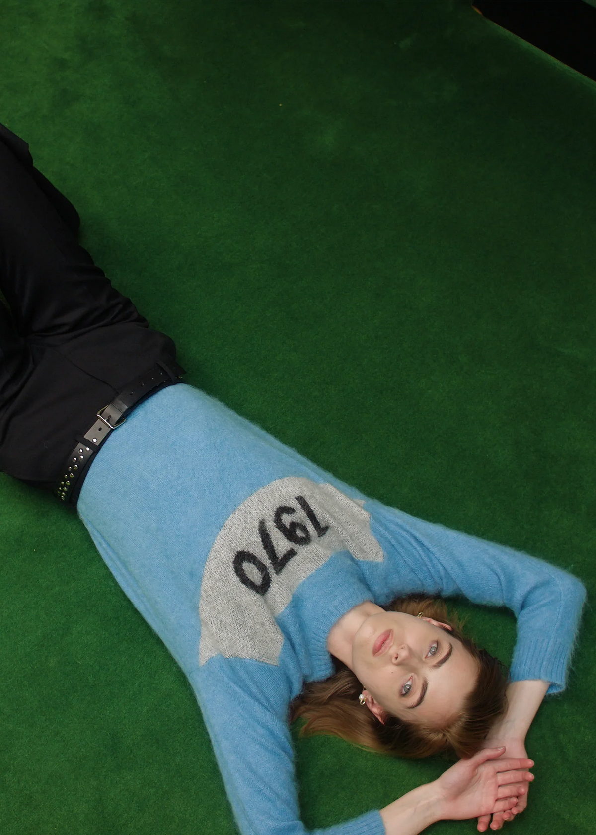 Bella freud 1970 mohair jumper - sky blue Knitwear Bella