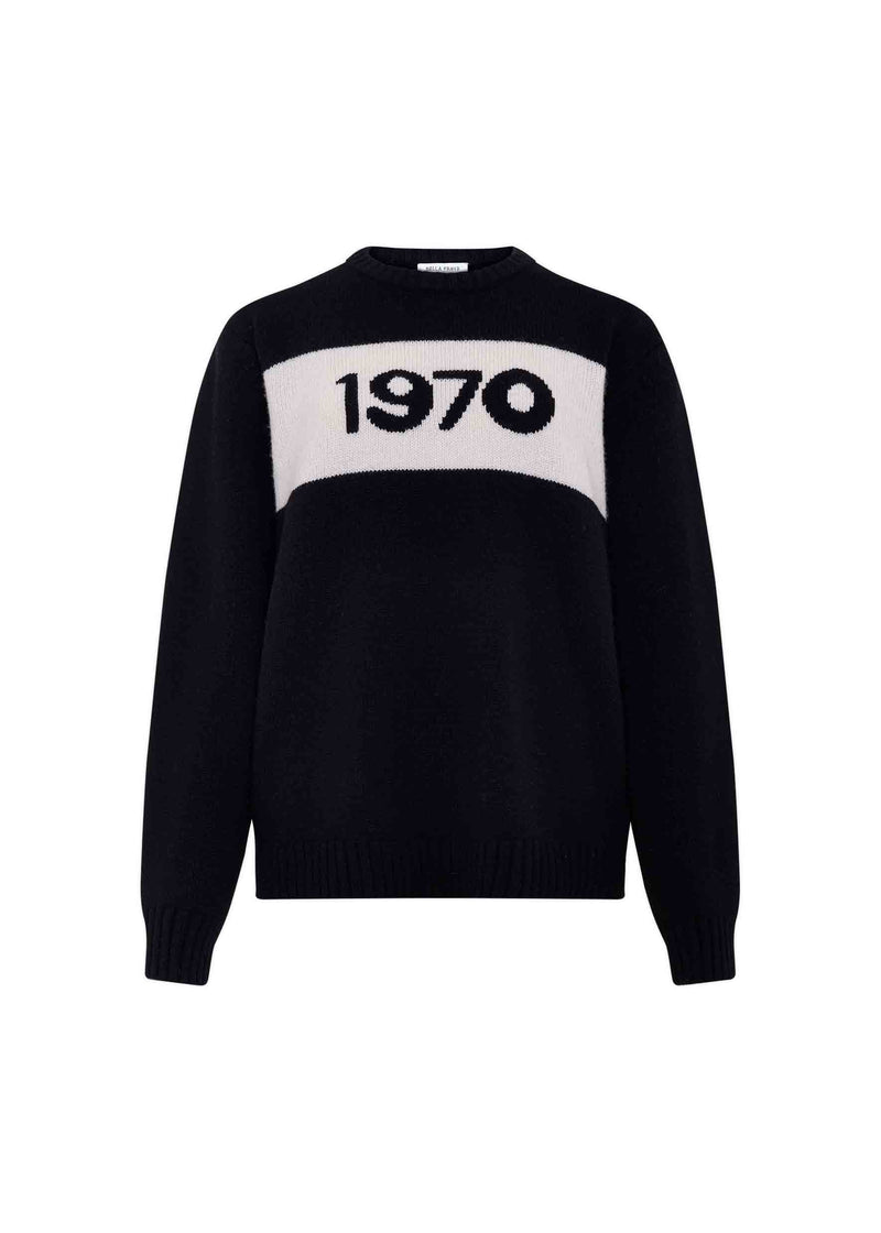 1970 oversized jumper - black Jumpers BELLA FREUD