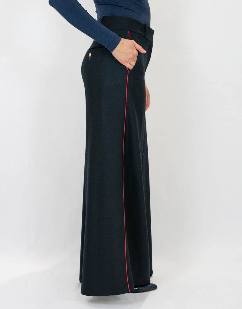 Caputh pant - navy loxley with red piping Trousers Bearco