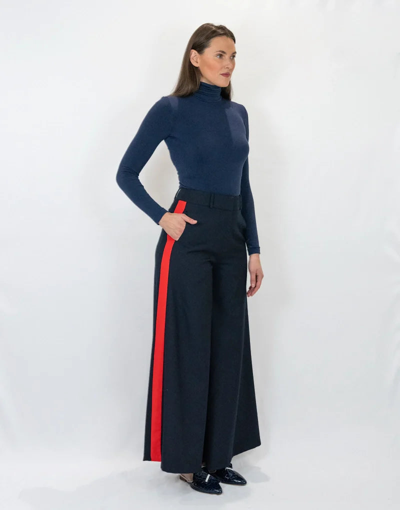 Caputh pant - navy / red Trousers Bearco