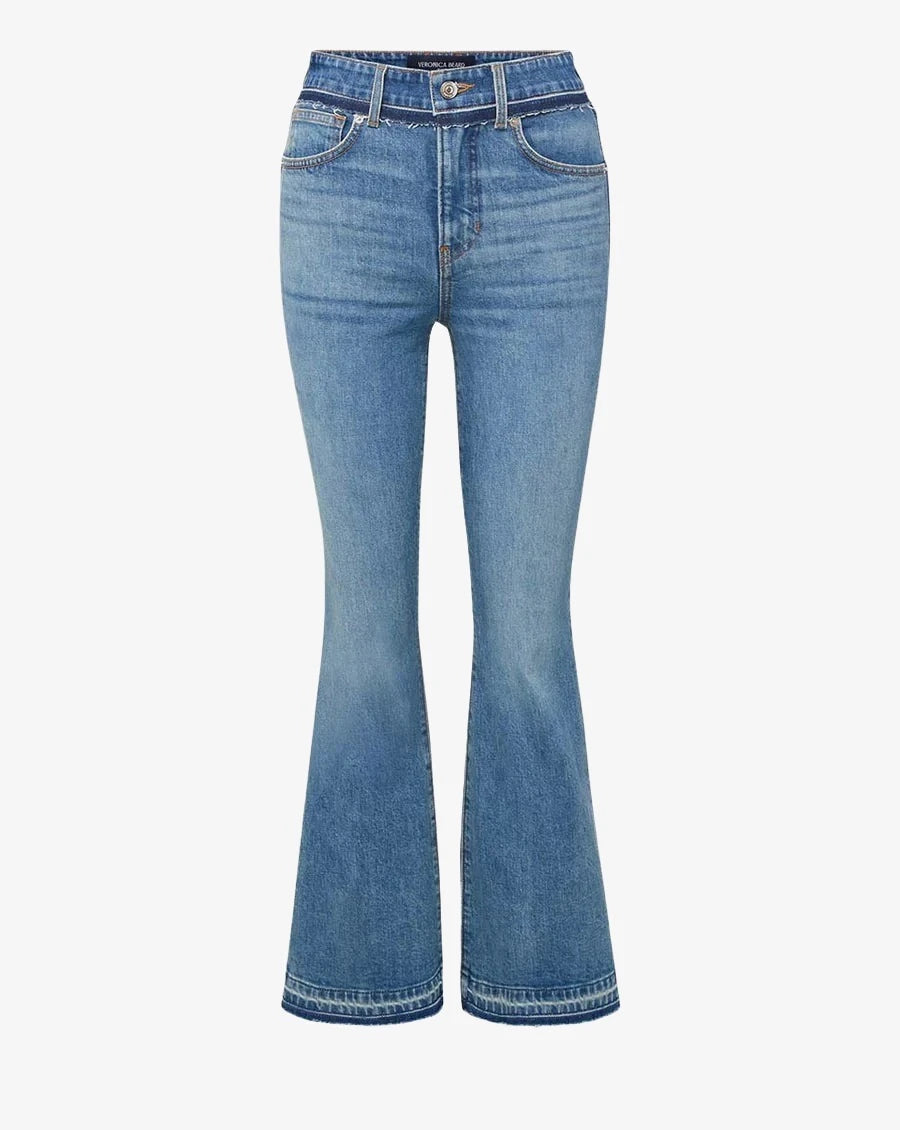 Carson ankle flare - wanderer undone Denim VERONICA BEARD