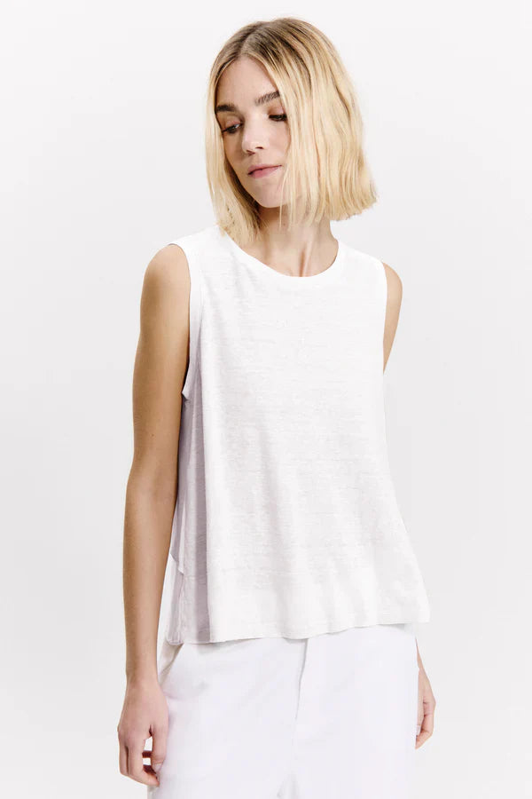 Cfdtrzk200 double vest top - white Vest Transit