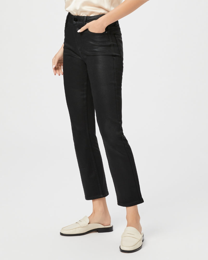 Cindy - black fog luxe coating Denim Jeans PAIGE