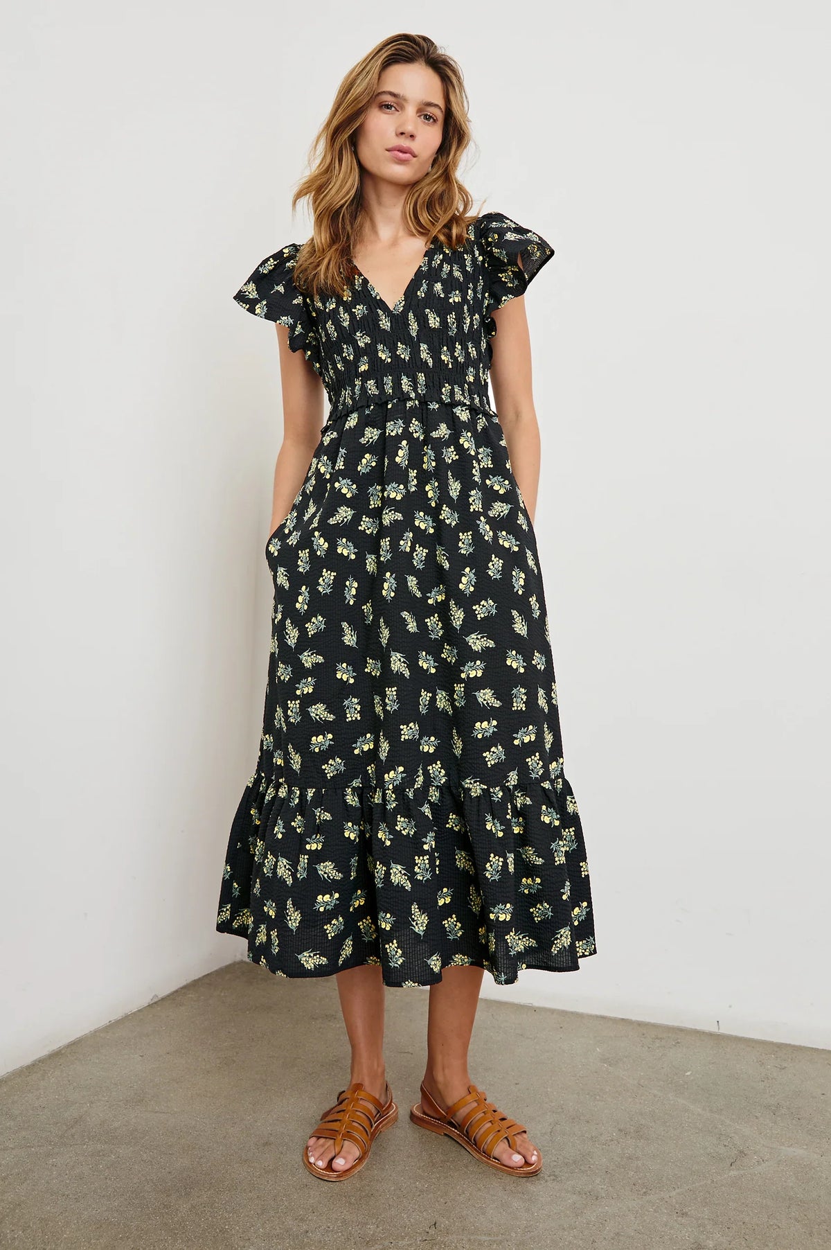 Clementine dress - dark amaryllis Dresses Rails