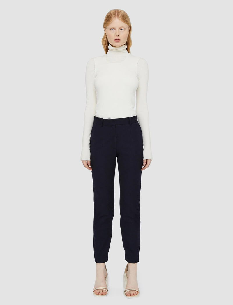 Gabardine stretch coleman trousers - navy Trousers JOSEPH