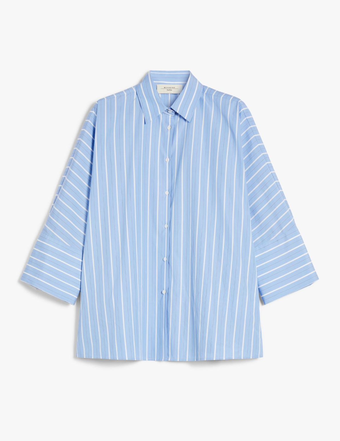 Cotton poplin shirt - light blue Shirts MaxMara - Weekend