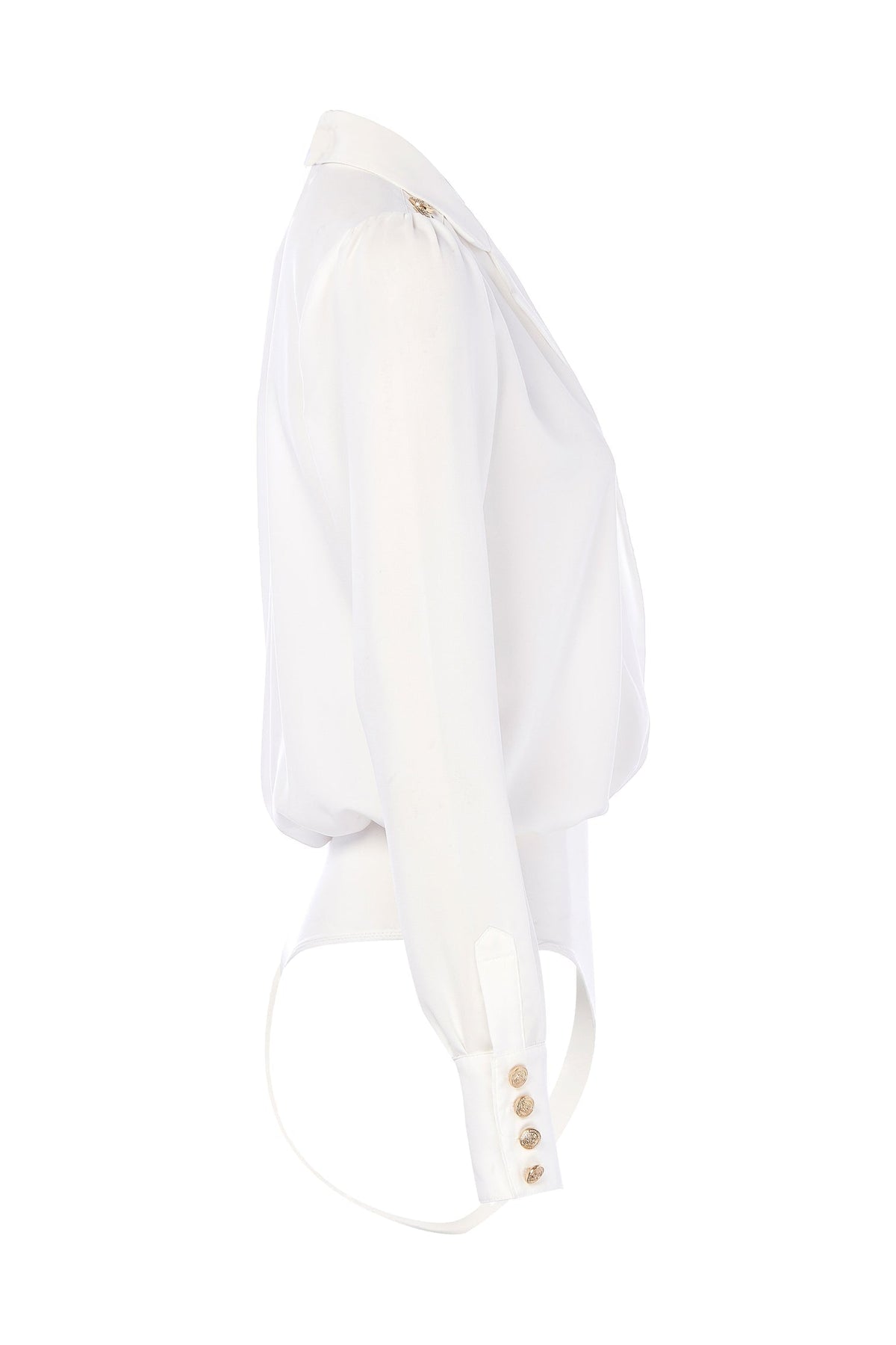 Cupro shirt bodysuit - white Shirts & Blouses HOLLAND COOPER