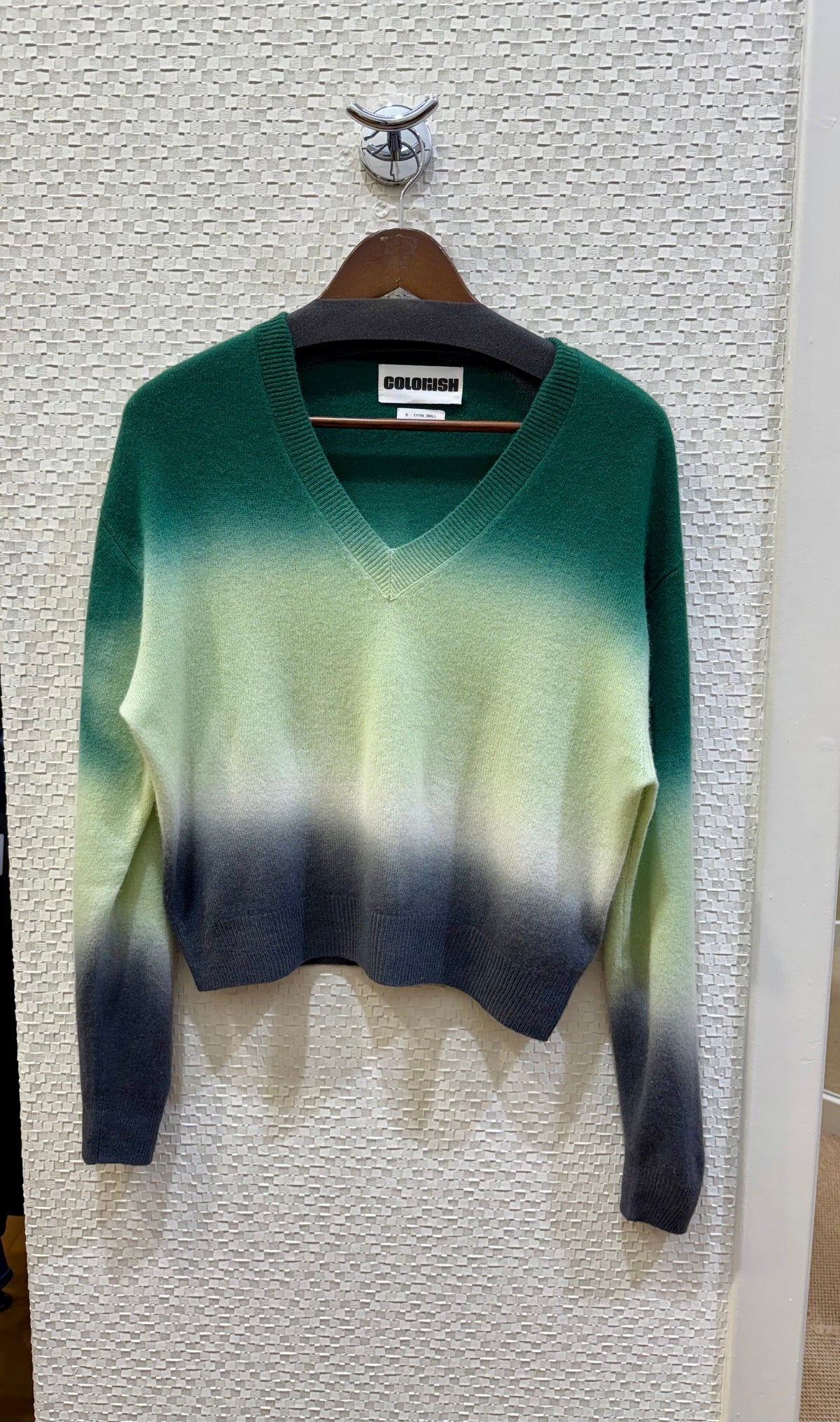 Dip dye malibu v - forest Sweater Colorush