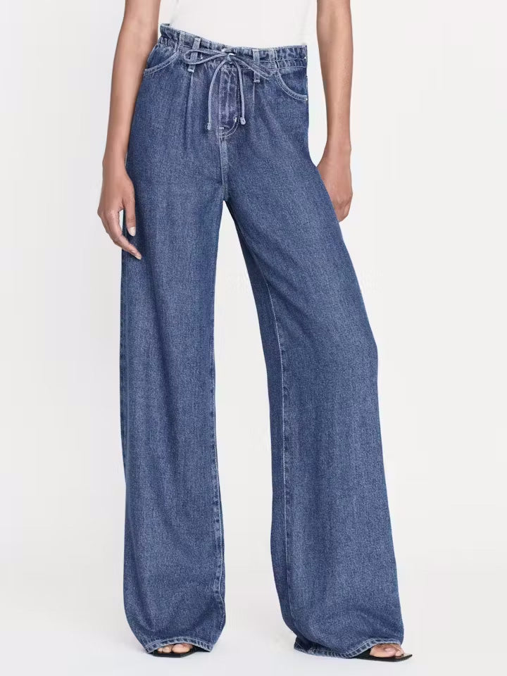 Drawstring wide leg - ghost Denim Jeans Frame