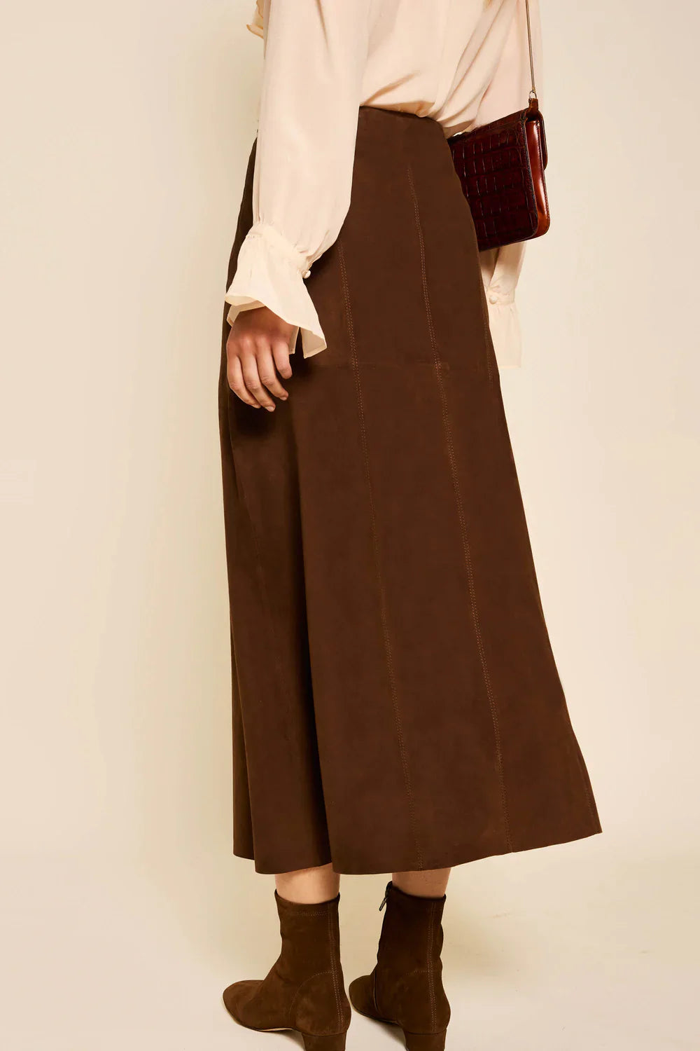 Edwina skirt - tan Skirts Rixo