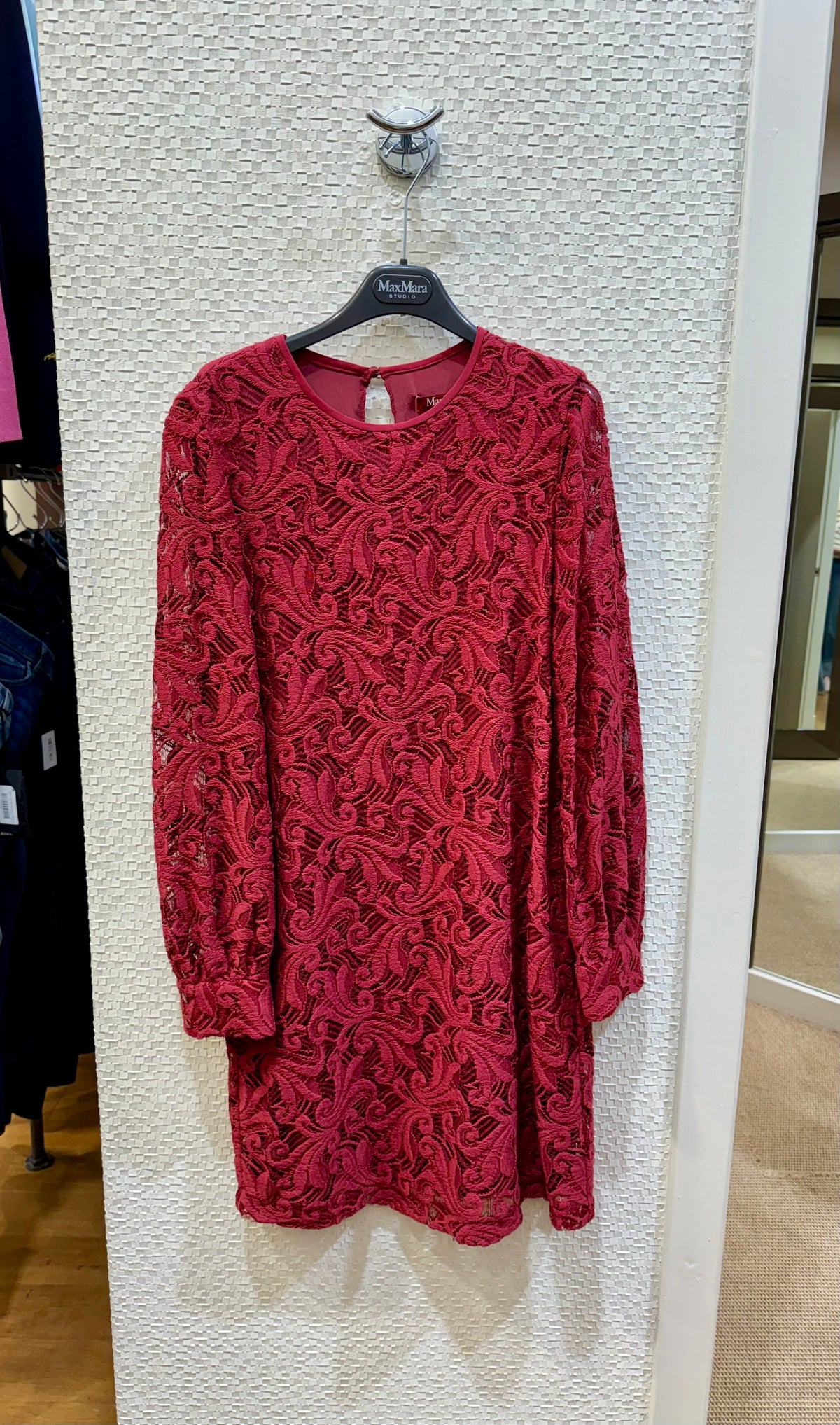 Esordio embroidered dress - bordeaux Blazers MaxMara