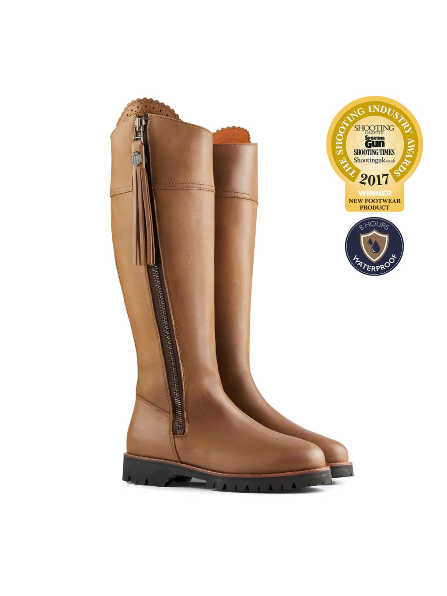 Explorer - oak leather Tall Boots FAIRFAX & FAVOR