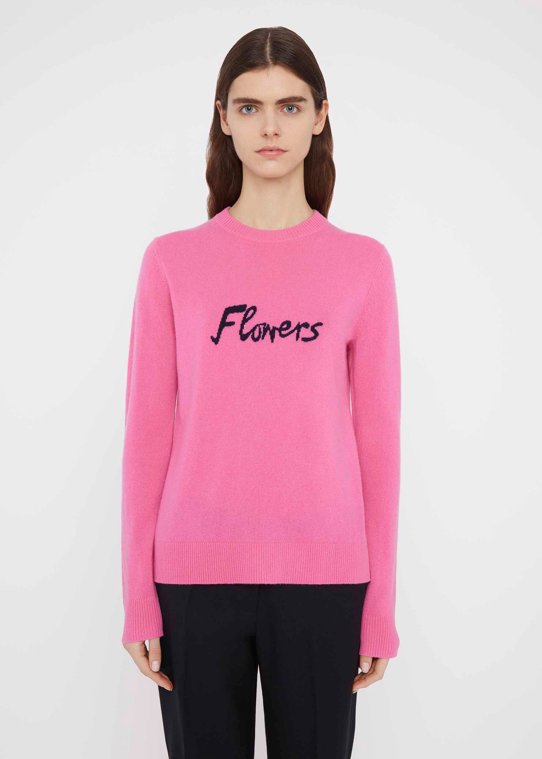 Flower jumper - pink Knitwear Bella Freud