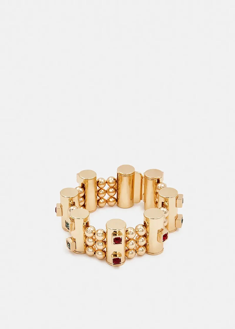 Gamira gold-tone chunky beaded bracelet Jewellery Essentiel