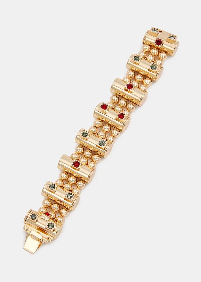 Gamira gold-tone chunky beaded bracelet Jewellery Essentiel