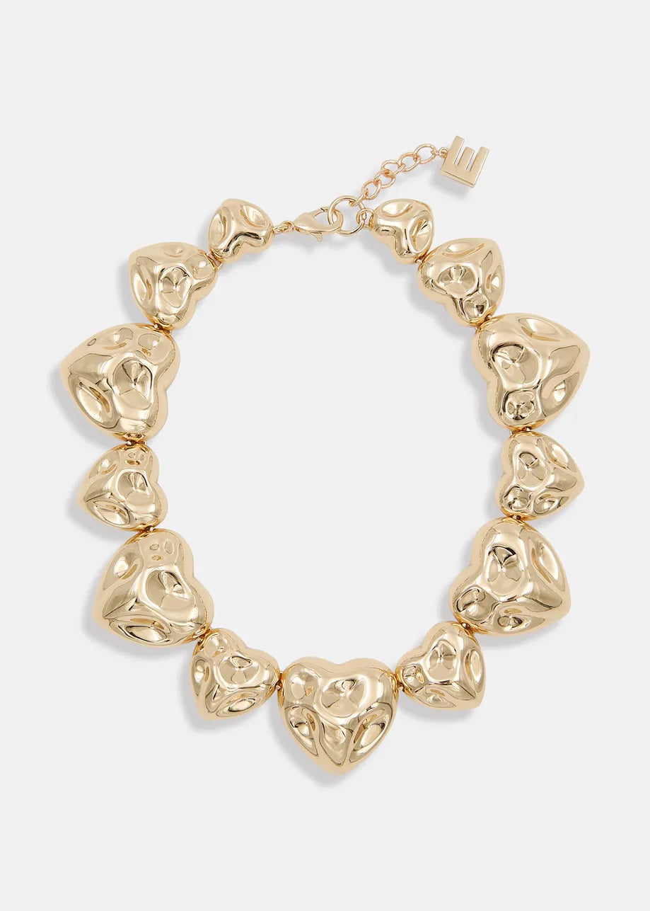 Halicia gold heart necklace - gold Jewellery Essentiel