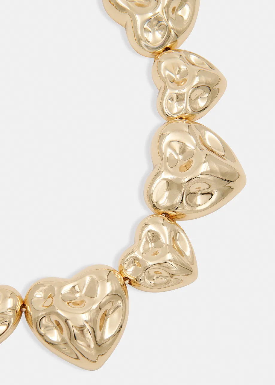 Halicia gold heart necklace - gold Jewellery Essentiel