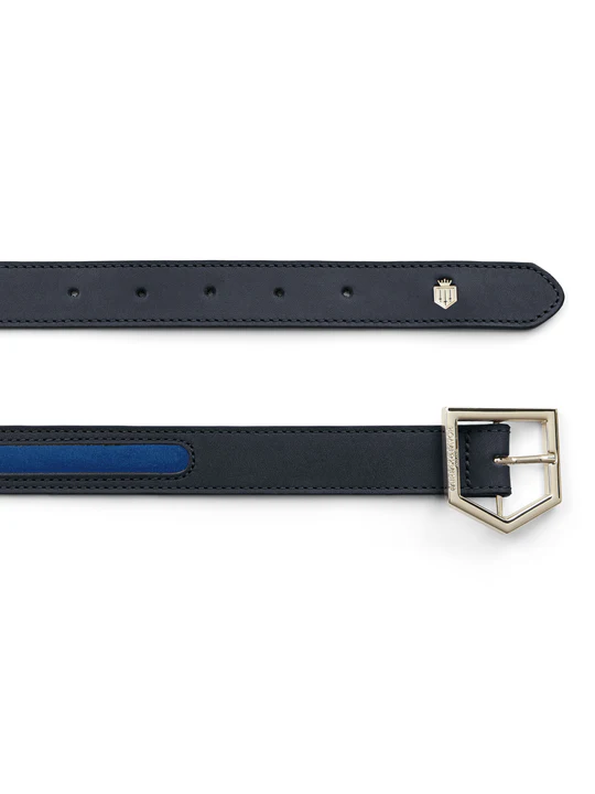 Hampton belt - porto blue / navy suede Belts FAIRFAX & FAVOR