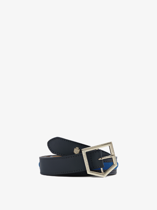 Hampton belt - porto blue / navy suede Belts FAIRFAX & FAVOR