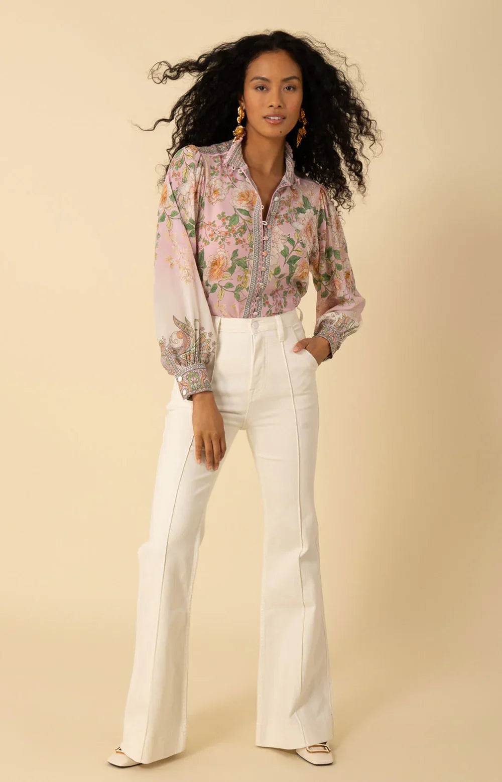 Hannah silk top - pink Blouse Hale Bob