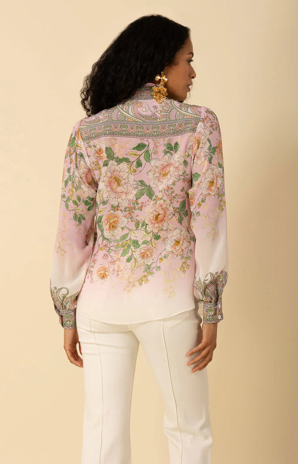 Hannah silk top - pink Blouse Hale Bob