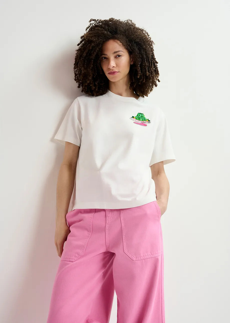 Harrison cake embroidered t-shirt - off white T-shirts