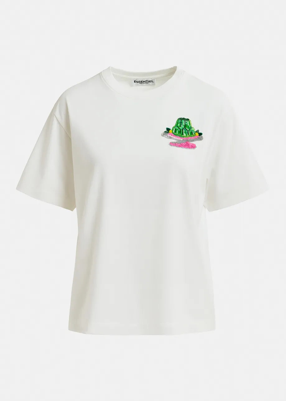 Harrison cake embroidered t-shirt - off white T-shirts