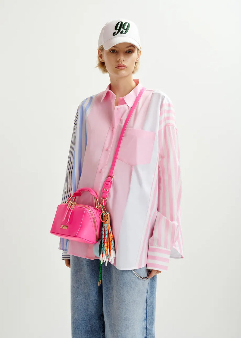 Hemix striped shirt - pink / light blue / dark blue Shirts