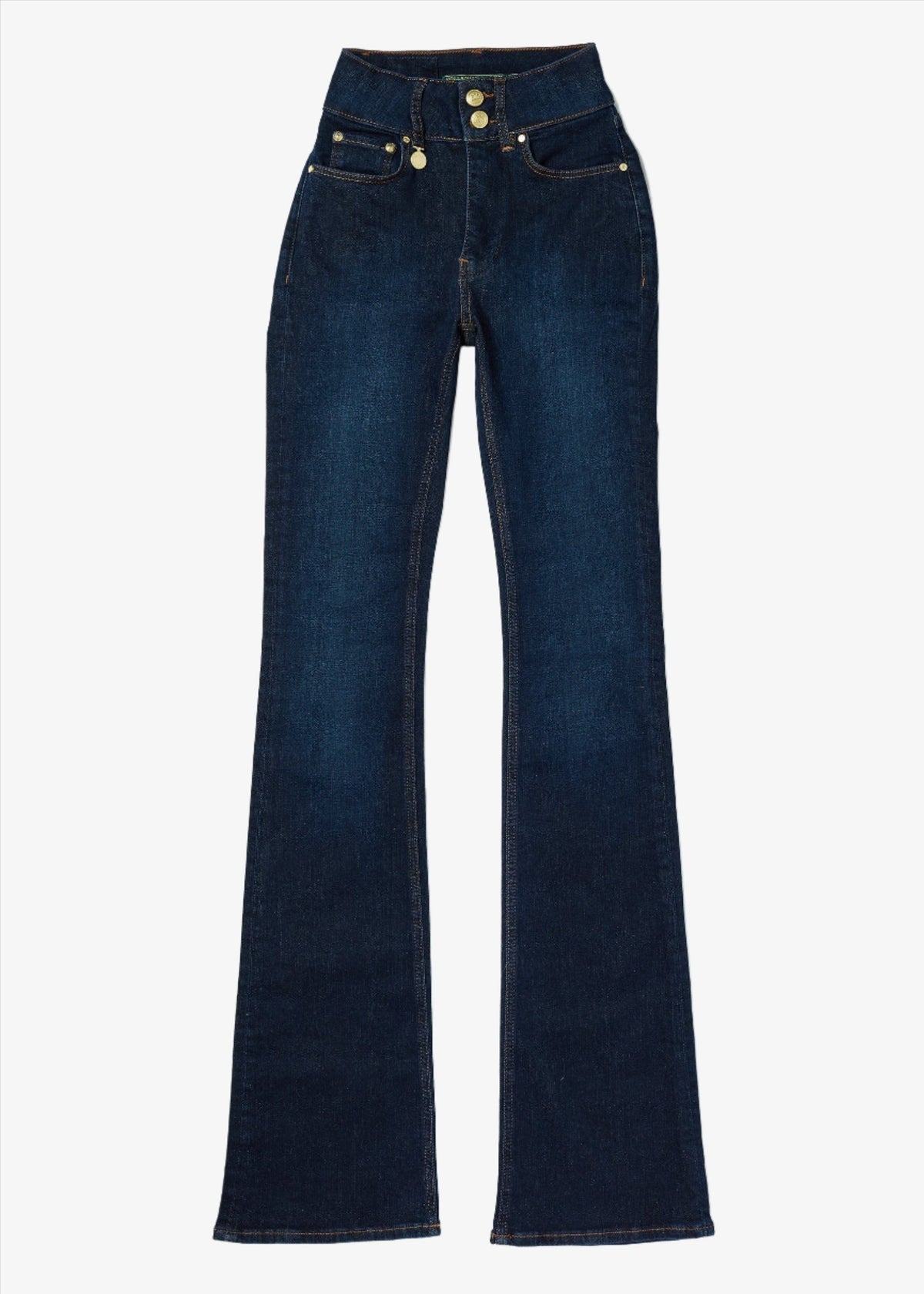 High Rise Flared Jean - Deep Indigo Denim HOLLAND COOPER