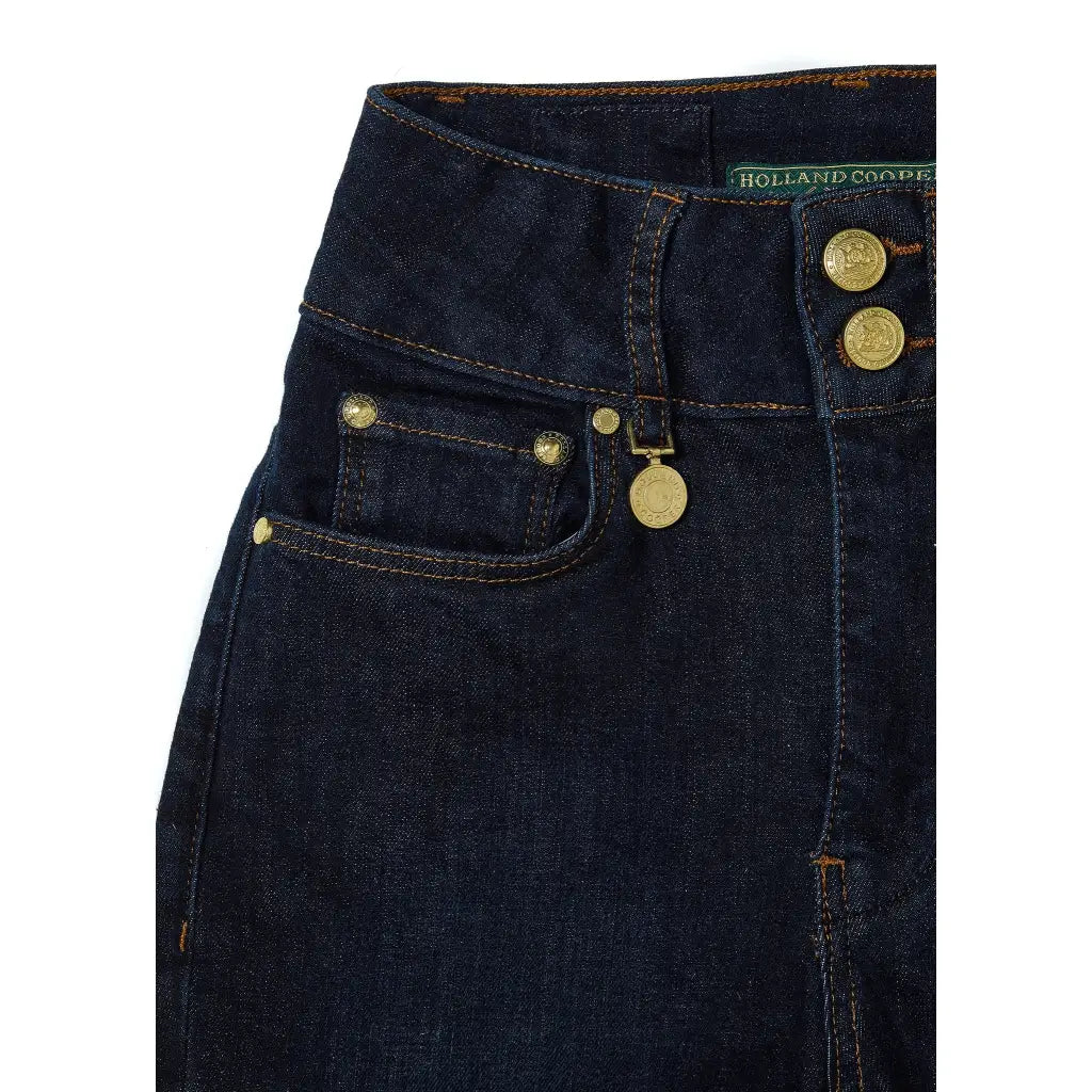 High Rise Flared Jean - Deep Indigo Denim HOLLAND COOPER