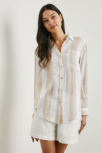 Jaylin shirt - flax stripe Shirts & Blouses RAILS
