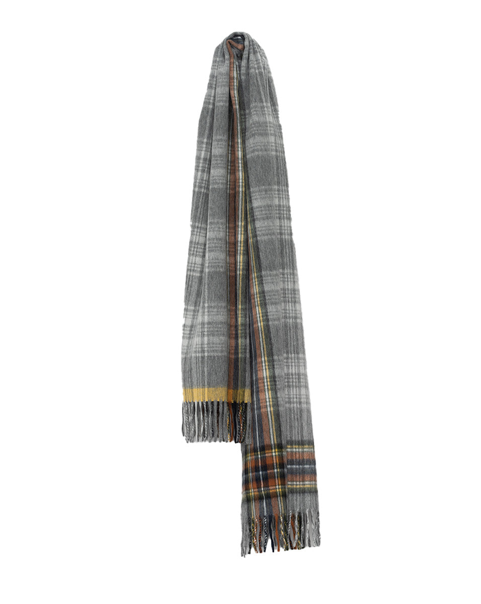 Jura edison lambswool / angora scarf - grey sienna Scarfs