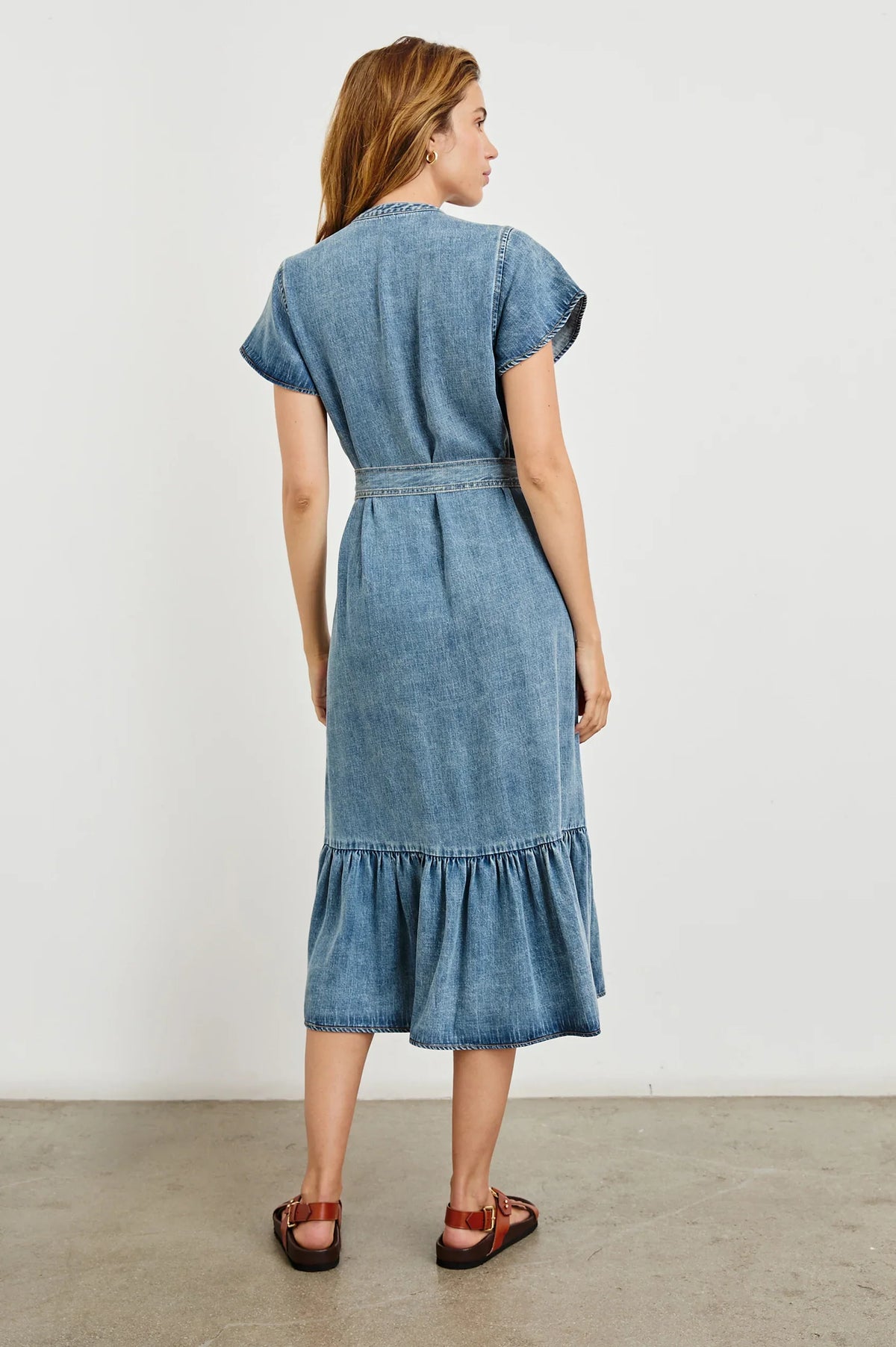 Kahlo dress - mid blue denim Dresses Rails