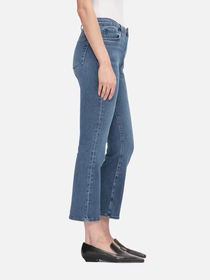 Le crop mini boot jean - medium blue denim Trousers Frame