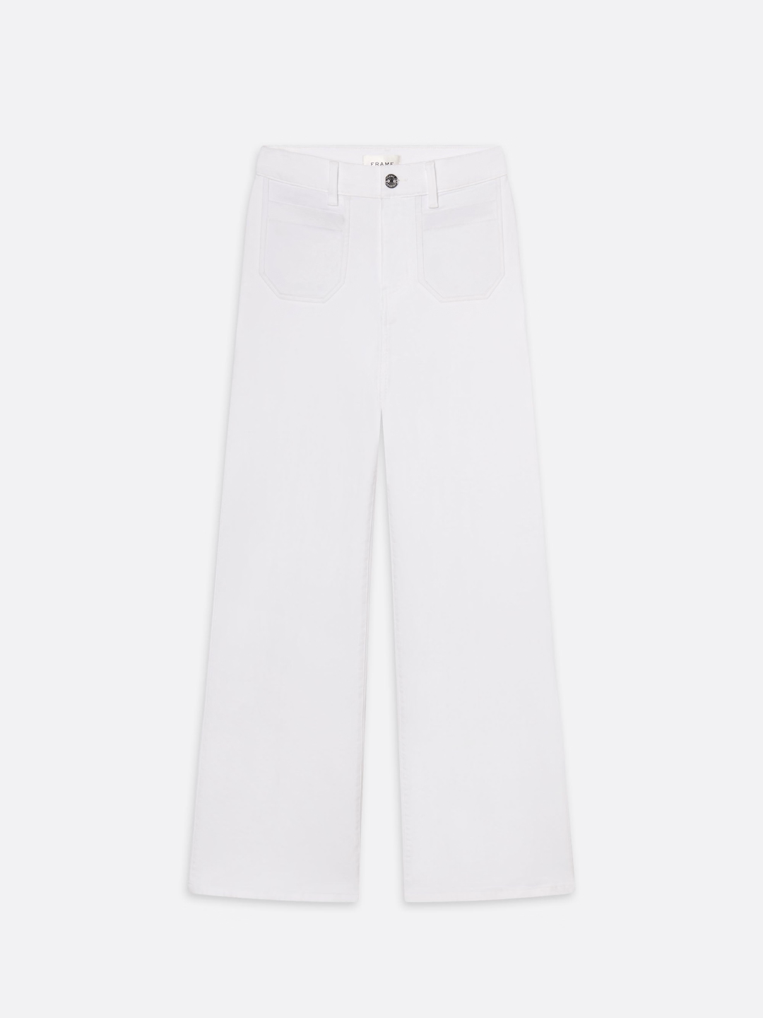 Le slim palazzo modernist pocket - white Jeans Frame